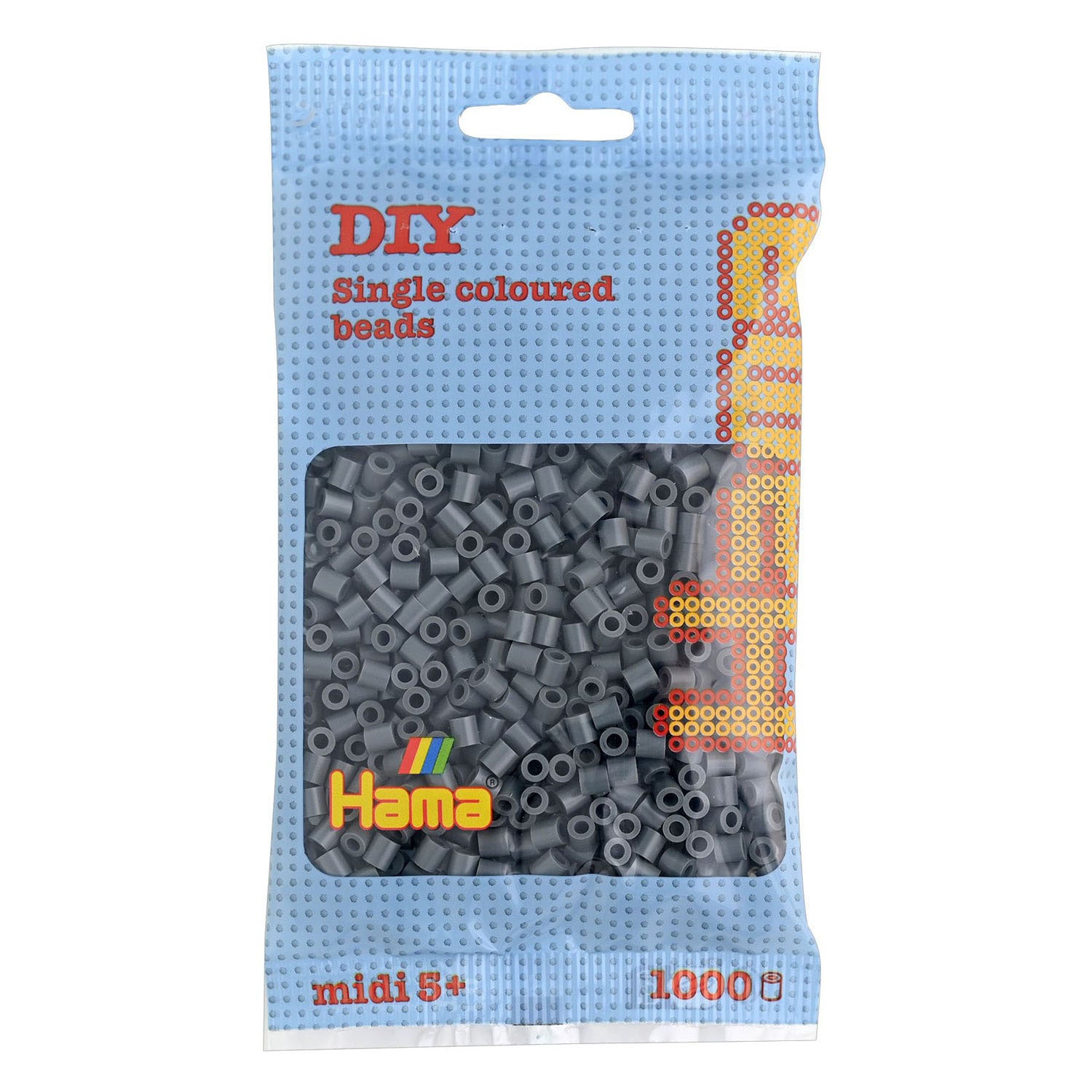 Hama strijkkralen donkergrijs 1000
