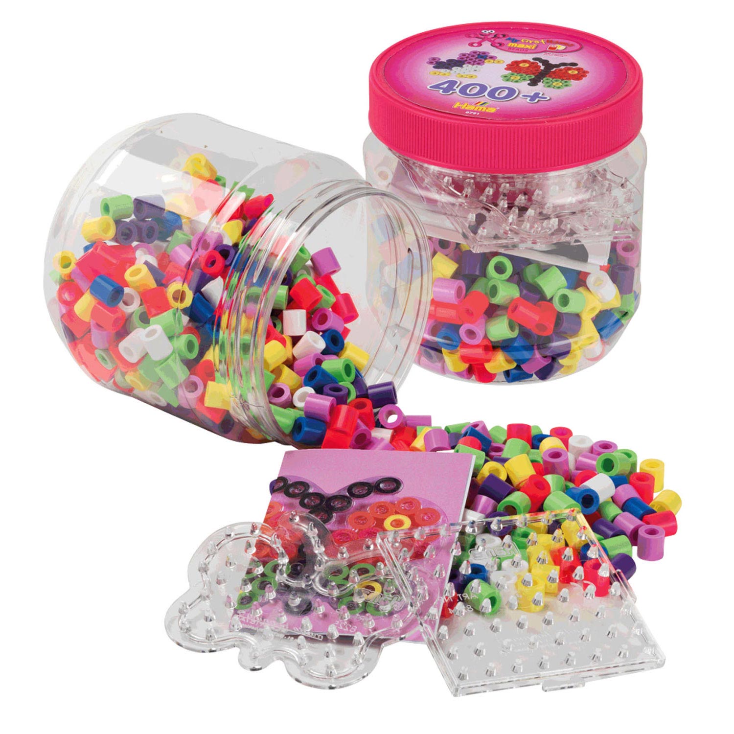 Hama maxi strijkkralenset in pot, 400st.