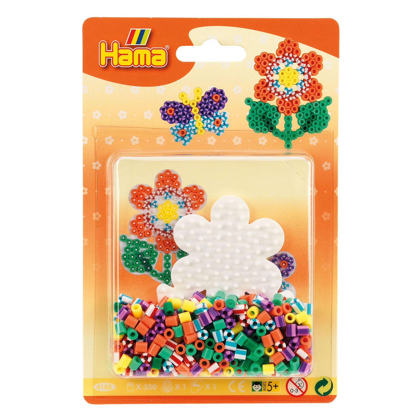 Hama strijkkralen vlinder en bloem set 350 stuks