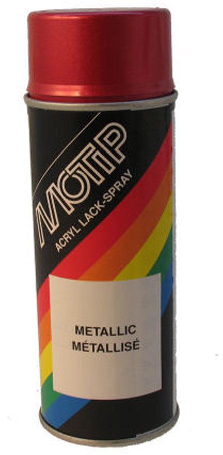 Motip spuitbus 400ml - metallic rood