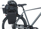 Basil Miles XL Pro bagagedragertas, zwart oranje, waterdicht, 9-36L, geschikt voor elektrische fietsen