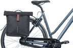 Basil City dubbele fietstas MIK zwart