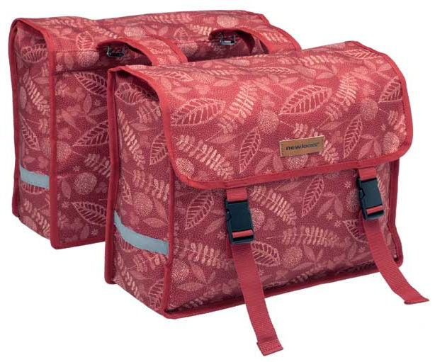 Newlooxs New Dubbele Fietstas Fiori Double Rood