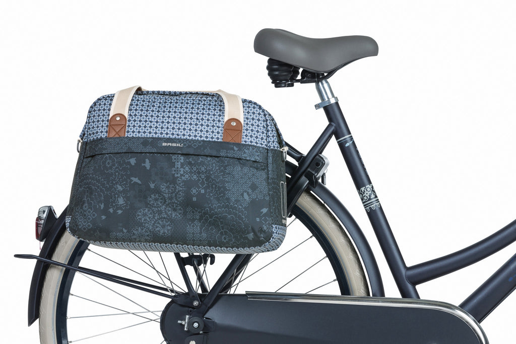Basil Bohème fietsschoudertas - enkele blauwe fietstas (18L)