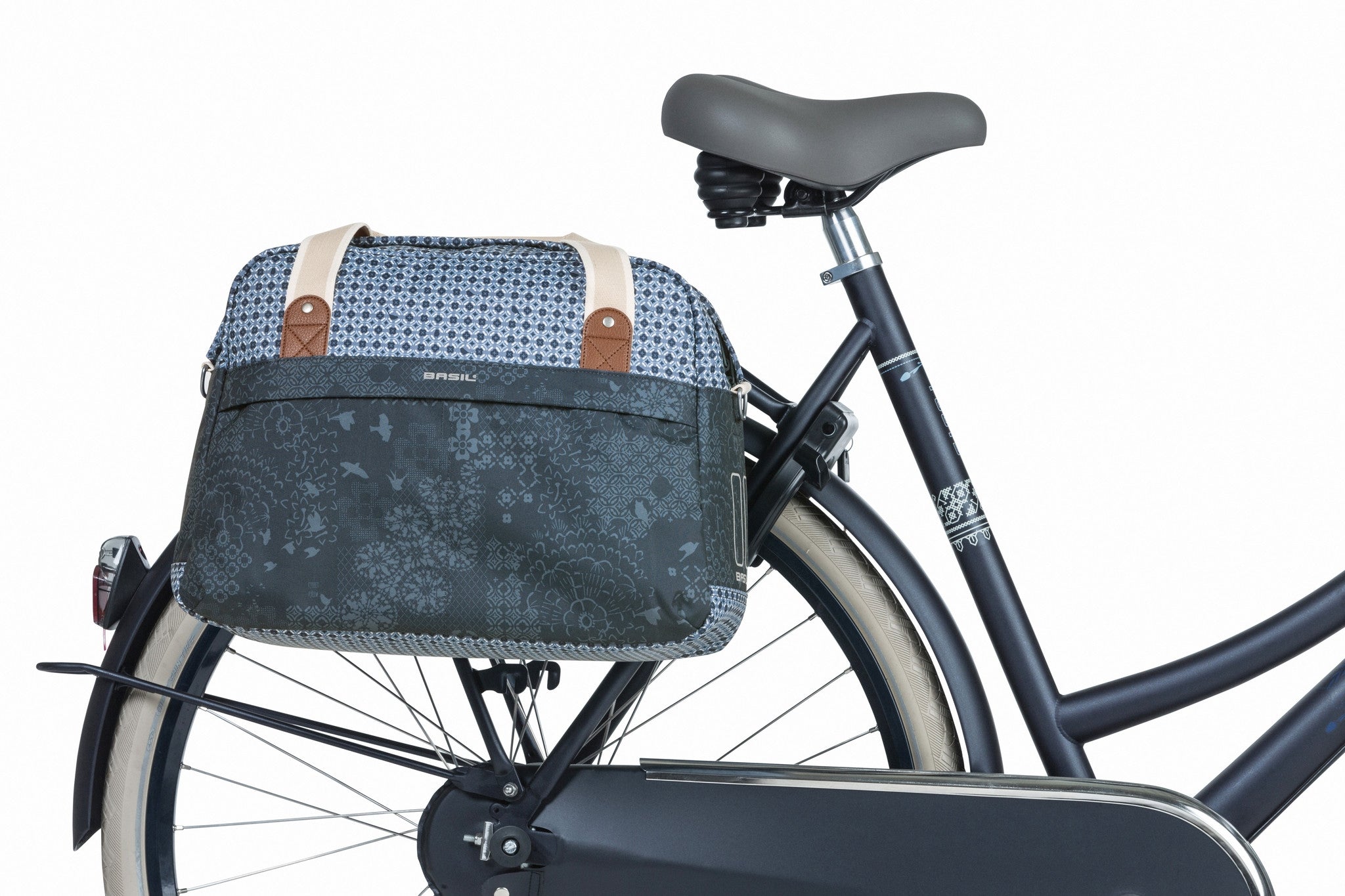 Basil Bohème fietsschoudertas - enkele blauwe fietstas (18L)