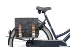 Basil Bohème Dubbele Fietstas - Zwart - 35L - Waterafstotend - Kunstleren Details