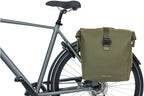 Basil SoHo dubbele fietstas Nordlicht - Waterdichte bagagedrager tas voor elektrische fiets - Groen
