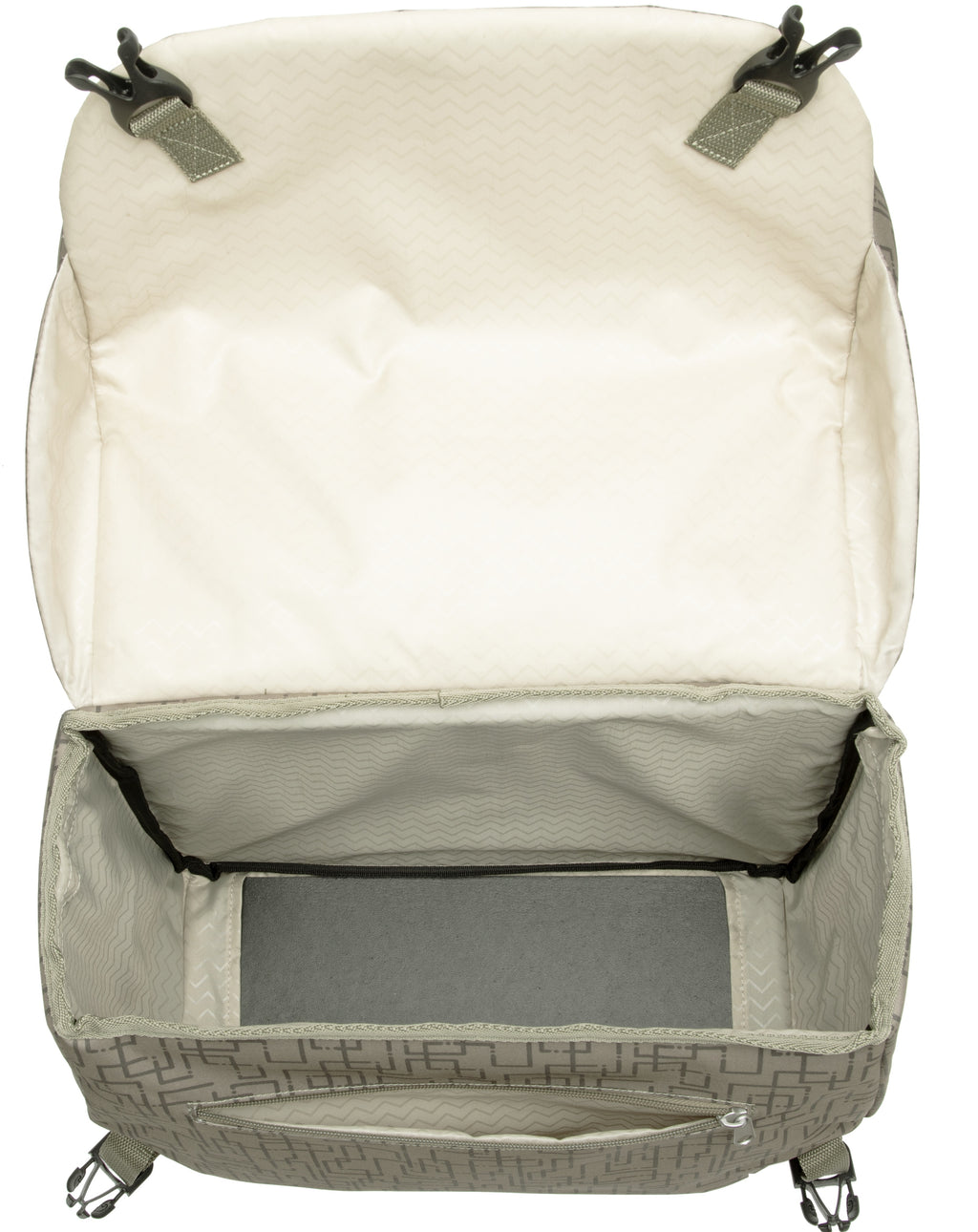 Mondi Joy Double fietstas - waterafstotend polyester - Racktime - Ivy Grey