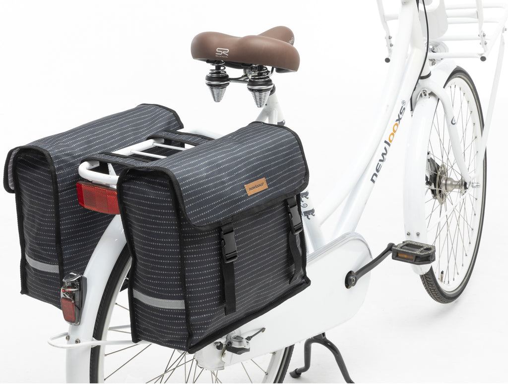 New Looxs Fiori Double Fietstas - Zwart - Dubbele tas - 30L