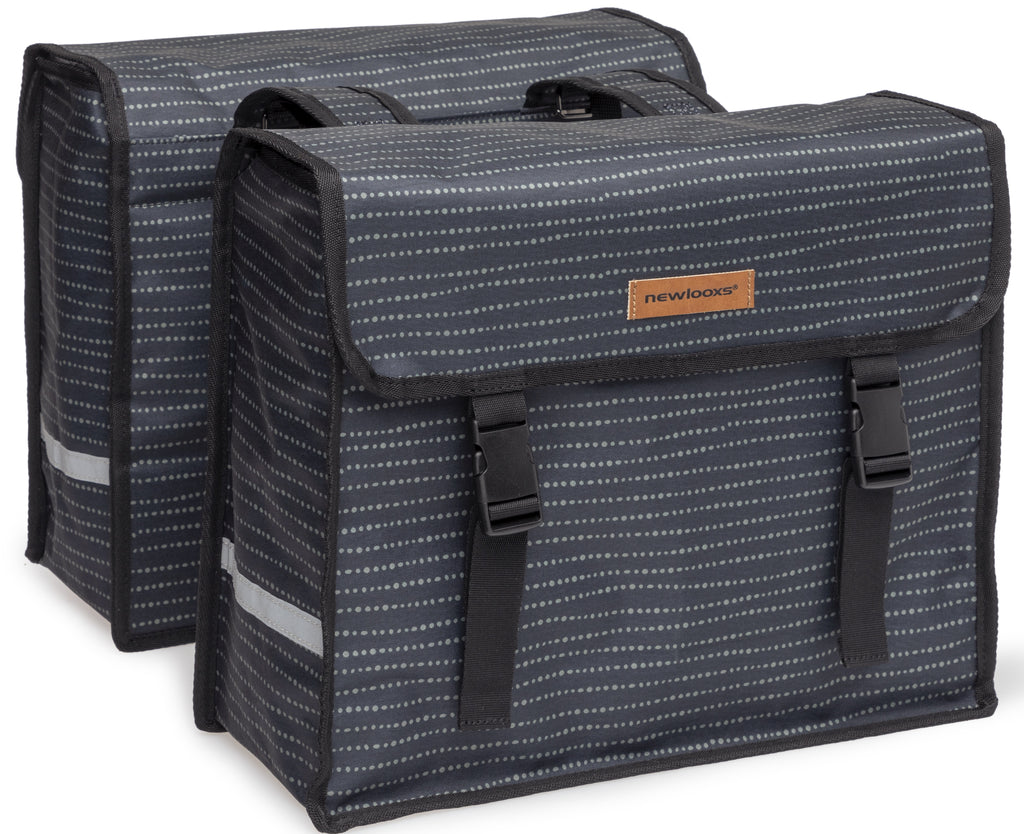 New Looxs Fiori Double Fietstas - Zwart - Dubbele tas - 30L