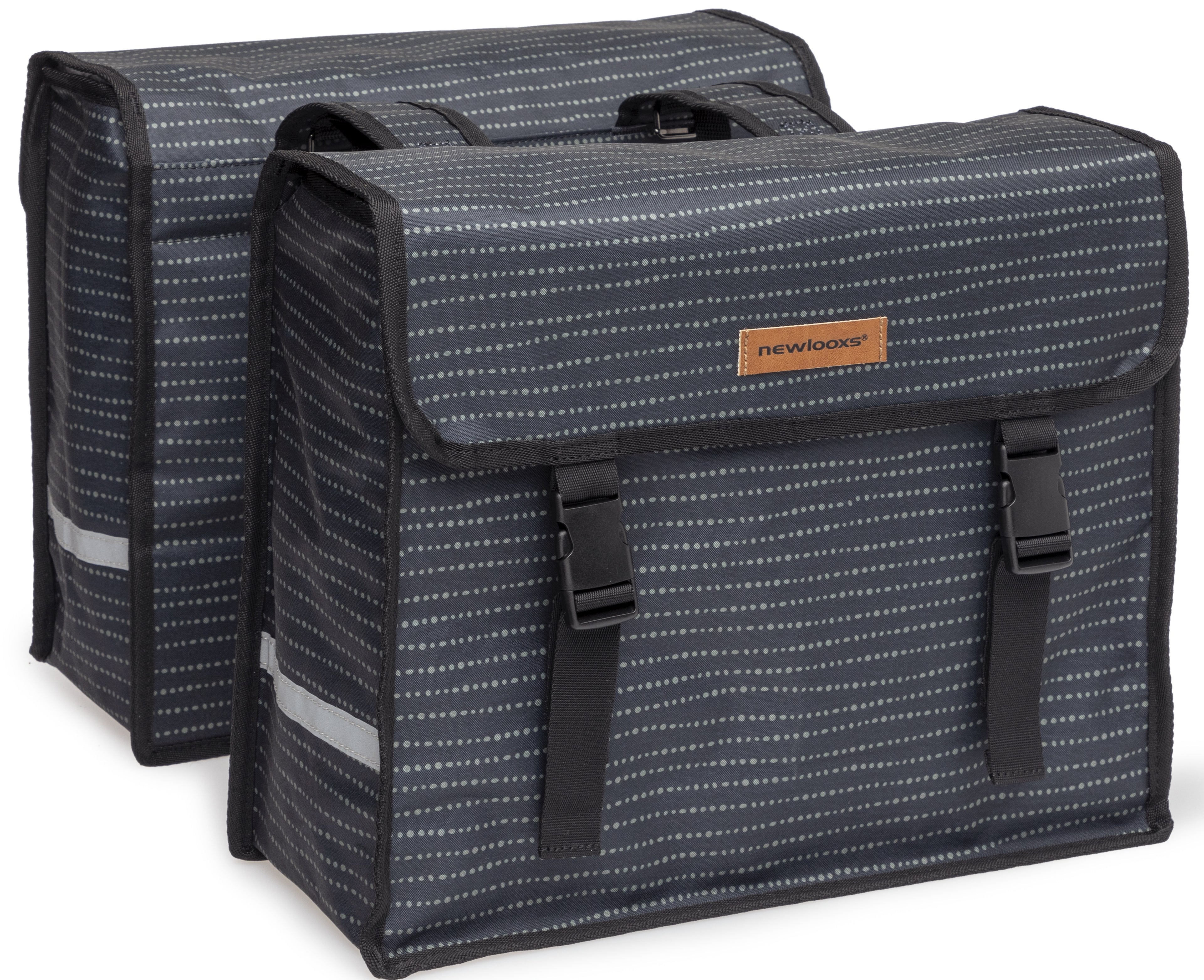 New Looxs Fiori Double Fietstas - Zwart - Dubbele tas - 30L