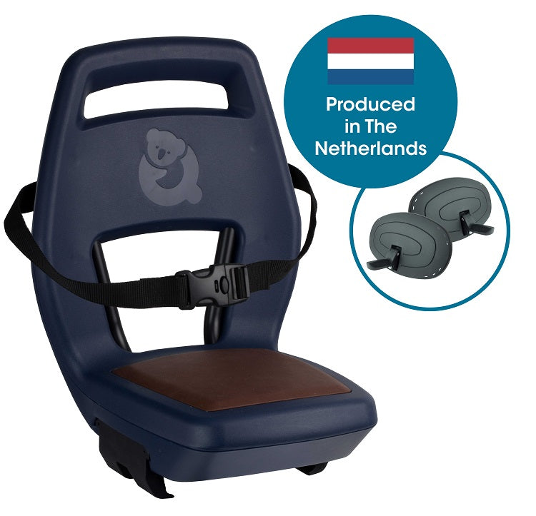 Qibbel achterzitje junior 6+ bagagedrager blauw
