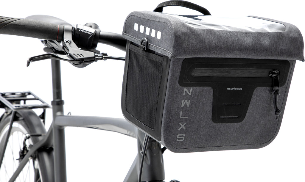 New Looxs Varo Stuurtas - Waterdicht Nylon - Grijs - Fiets