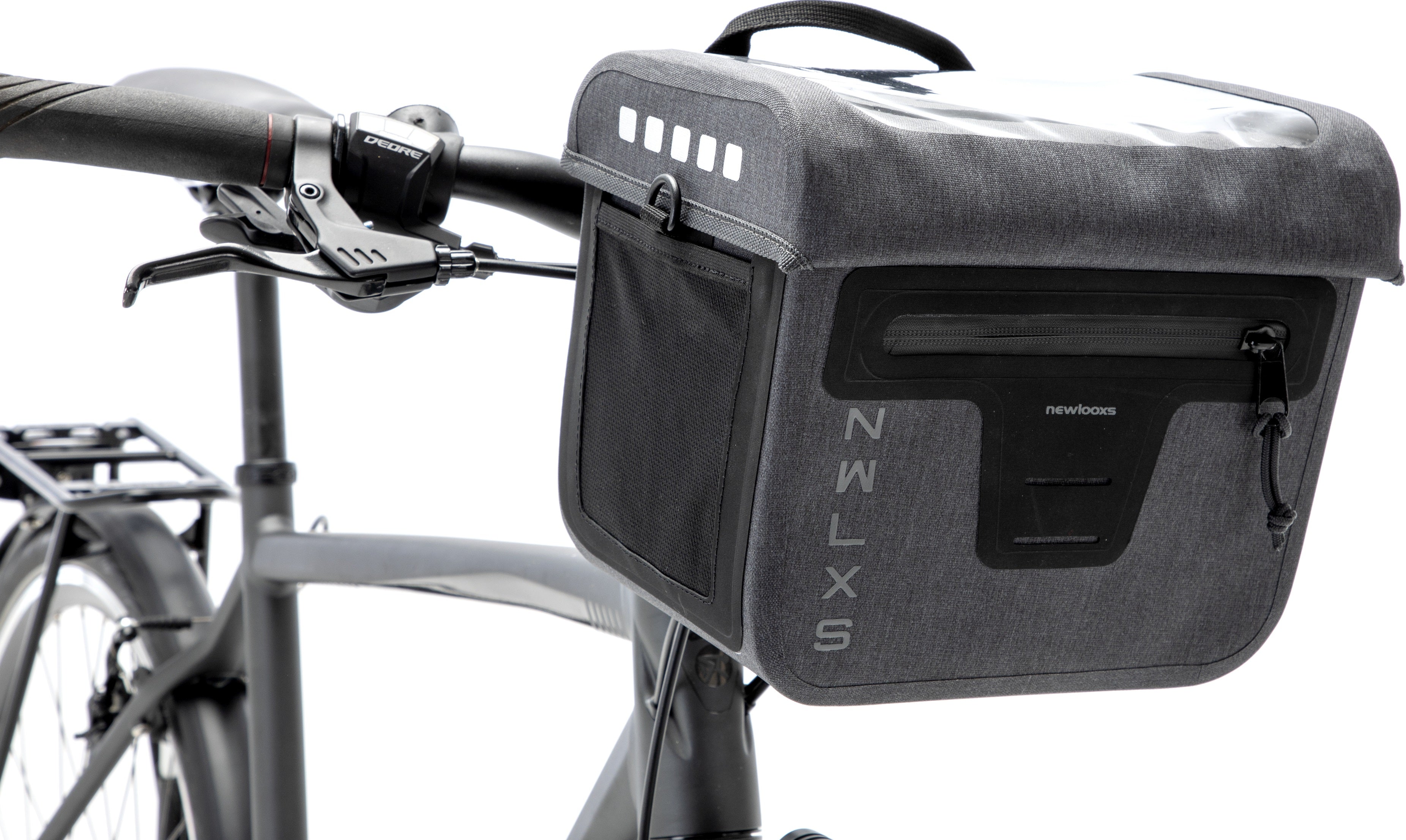 New Looxs Varo Stuurtas - Waterdicht Nylon - Grijs - Fiets