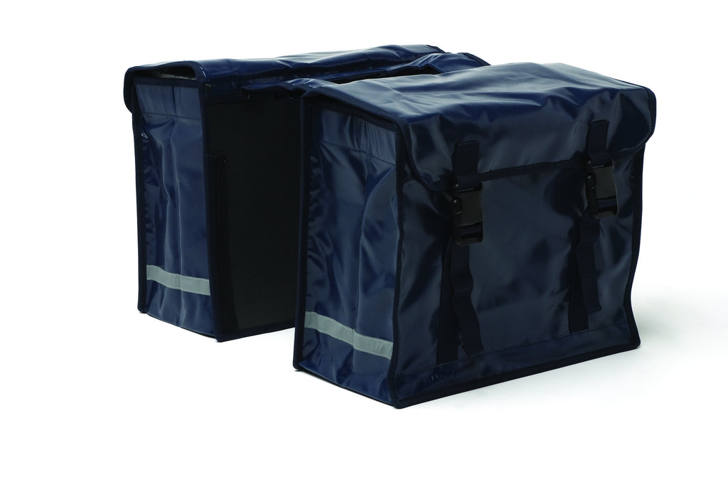 Newlooxs New Dubbele Tas Bisonyl XL Zwart Fietstas Unisex Zwart