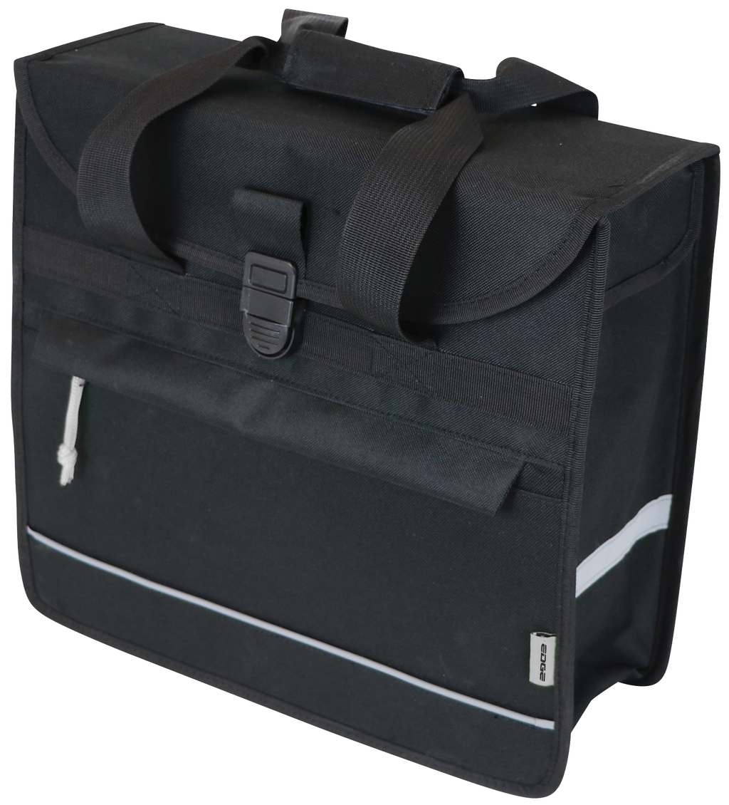 Edge Fietstas Basic Shopper 20 liter 37 x 34 x 13 cm zwart