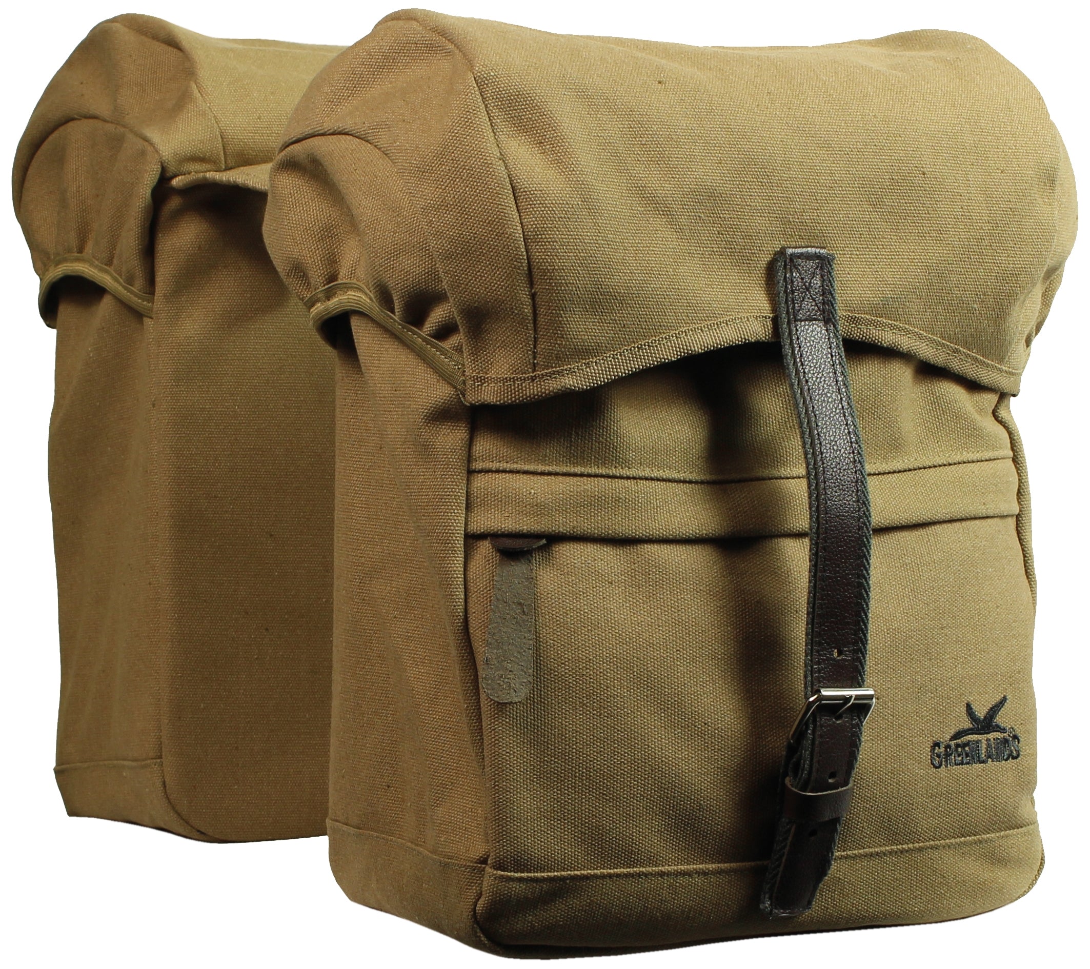 Greenlands dubbele fietstas travel bag 40 liter 30 x 37 x 17 cm - zandkleur