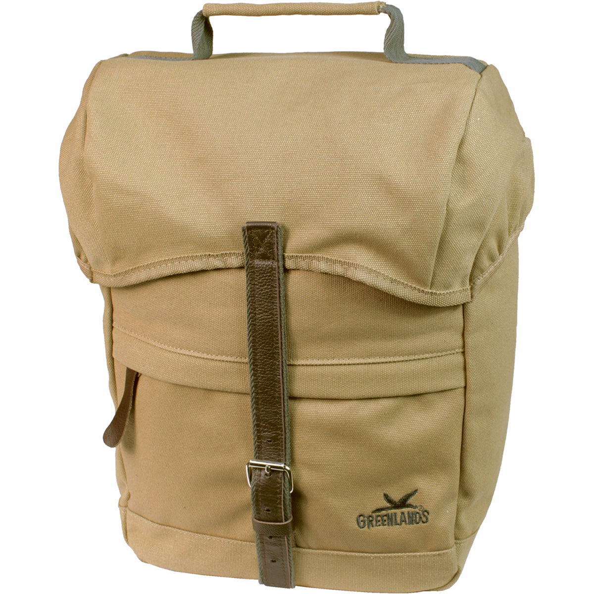 Greenlands enkele fietstas canvas travel 20 liter 30 x 37 x 17 cm - camel
