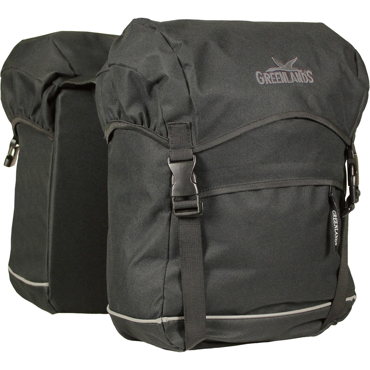 Greenlands tas dubbel travel groot 4544 50l. zwart