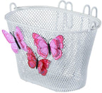 Basil Jasmin Butterfly - kinderfietsmand -  voorop of achterop - wit