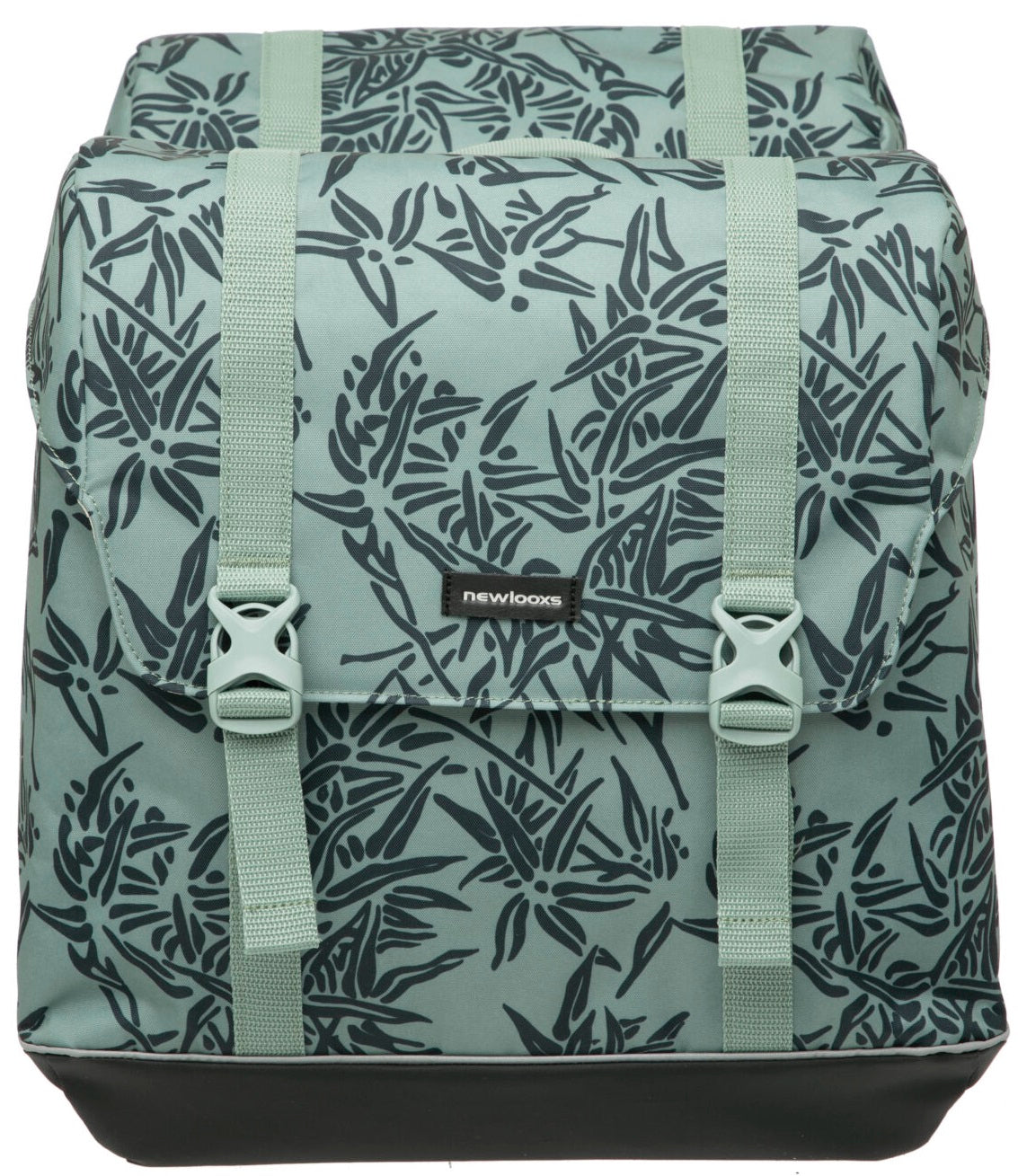 New Looxs Dubbele Fietstas Alba - MIK Bagagedrager - Waterafstotend - Bamboo Groen