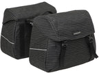Joli dubbele fietstas MIK adapter - waterafstotend polyester - 37L - 1.7kg - Nomi Black - sportieve fietstas
