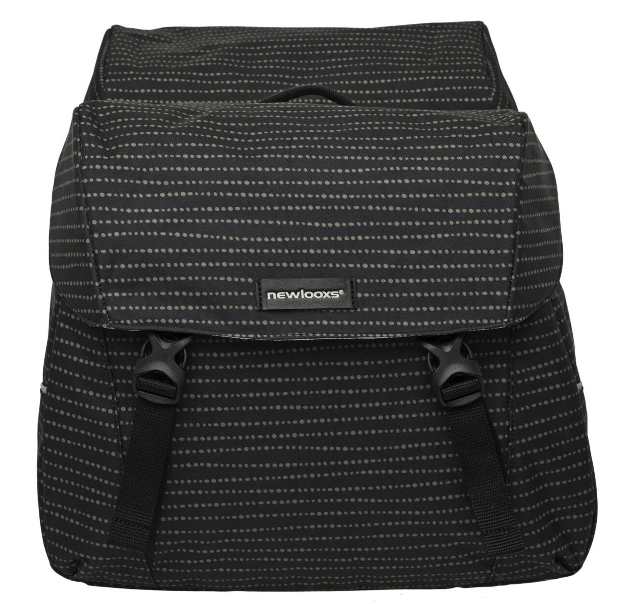 Joli dubbele fietstas MIK adapter - waterafstotend polyester - 37L - 1.7kg - Nomi Black - sportieve fietstas