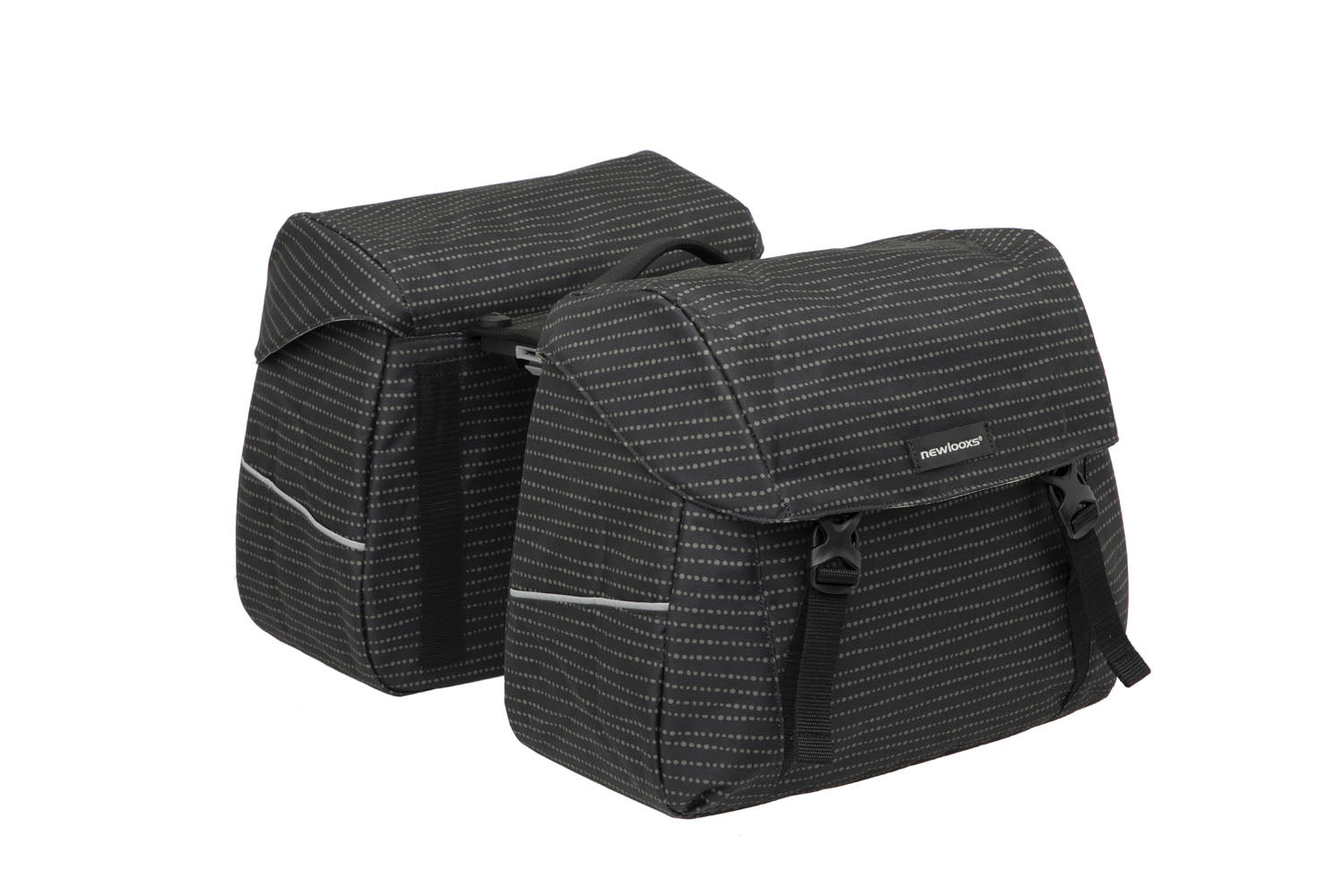 Joli Dubbele Fietstas - MIK Adapter - Waterafstotend - Nomi Black