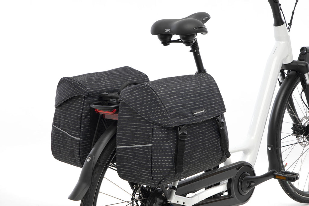 Joli Dubbele Fietstas - MIK Adapter - Waterafstotend - Nomi Black