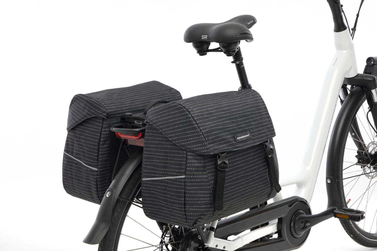 Joli Dubbele Fietstas - MIK Adapter - Waterafstotend - Nomi Black