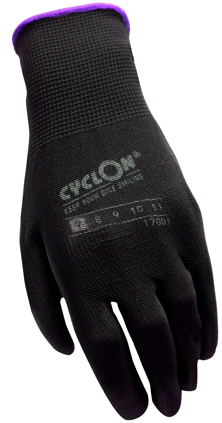 Cyclon montagehandschoenen m7 nylon pu zwart paars (20pr)