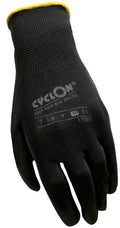 Cyclon montagehandschoenen m10 nylon pu zwart geel (20pr)