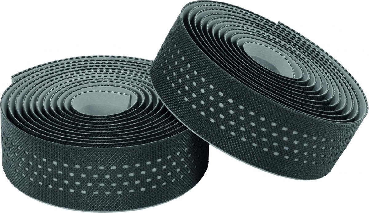Ergotec stuurlint san remo bar tape san remo pu+gel,black grey