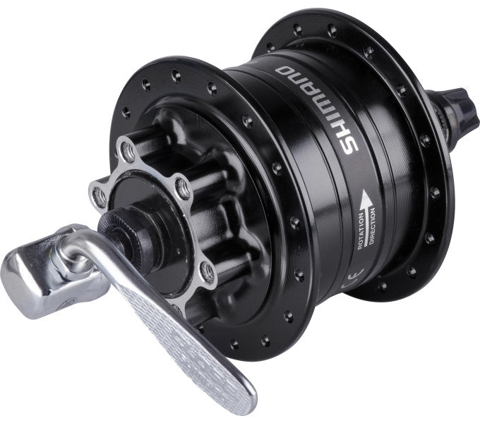 Shimano dynamonaaf 32 gaats hd-3d32 3 watt - voor 6-bouts remschijf - snelspanner - zwart