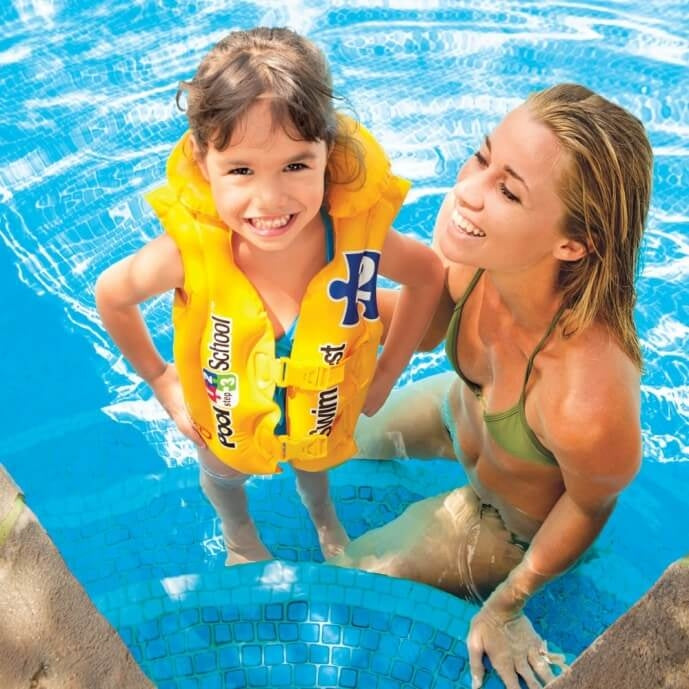 Intex zwemvest geel 50x47cm