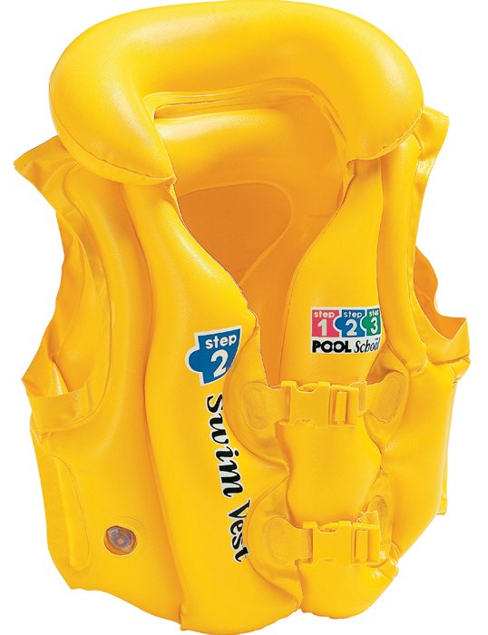 Intex zwemvest geel 50x47cm