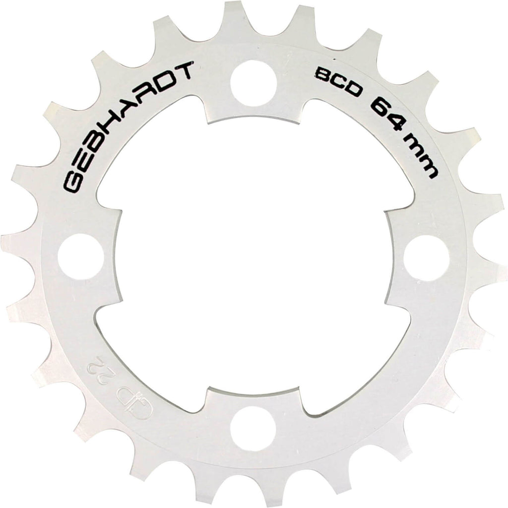 Gebhardt Kettingblad 22T 4-gaats zilver Shimano - Grijs