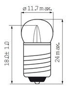 Bosma lamp 6v 0.05 e10 fiets achter