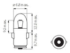 Bosma lamp 6v 1.2w ba7s