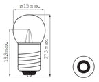 Bosma lamp 6v 3w e10 led fiets achter ds a 10