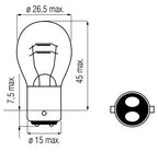 Bosma lamp 12v-21 5w bay15d