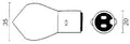 Bosma lamp 6v-25 25w ba20d