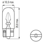 Bosma Lamp 12V-3W WEDGE T10