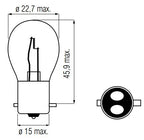 Bosma lamp 12v-20 20w bax15d