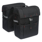 Newlooxs Dubbele fietstas new looxs vigo double 37 liter 31 x 40 x 15 cm (2x) - zwart