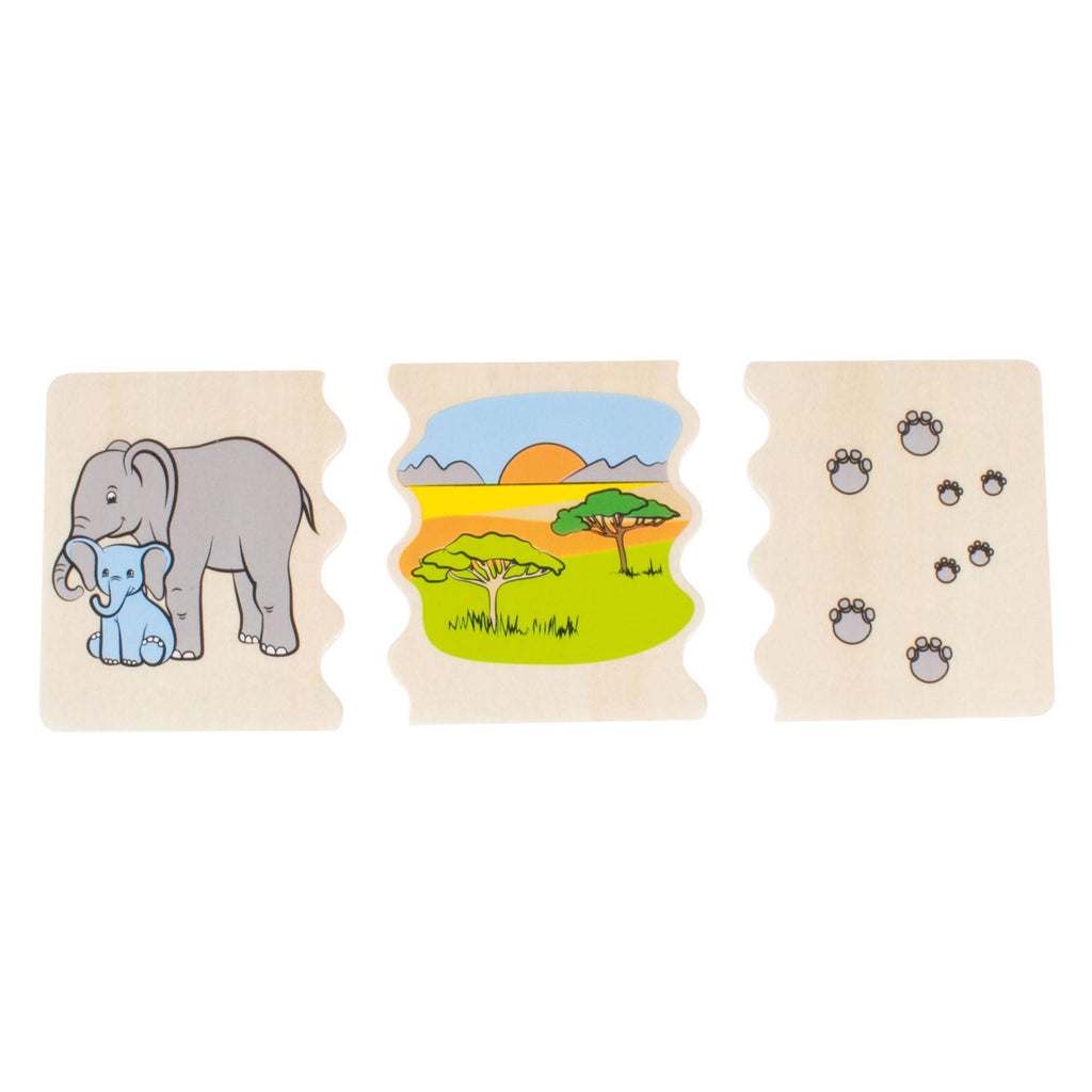 Beleduc cognito dierenmanieren herkennen houten kinderspel