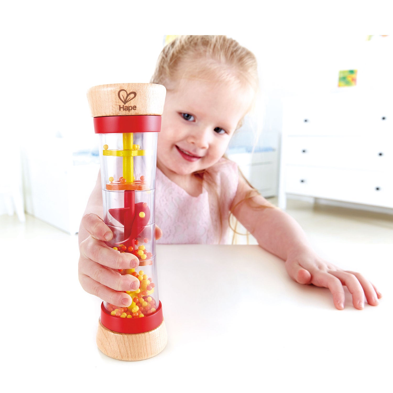 Hape regenmaker rood