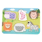 Classic world houten puzzel wilde dieren, 13st.