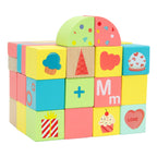 Classic world houten sweet cube bouwblokken