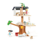 Classic world houten poppenhuis boomhut, 31dlg.